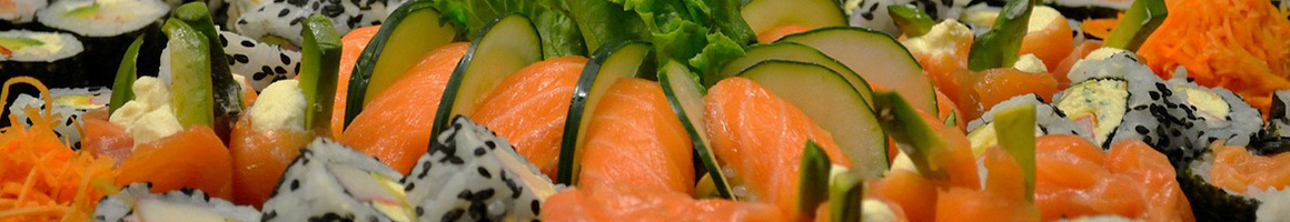 Eating Asian Fusion Japanese Sushi at Wasabi of Daniel Island restaurant in Charleston, SC.